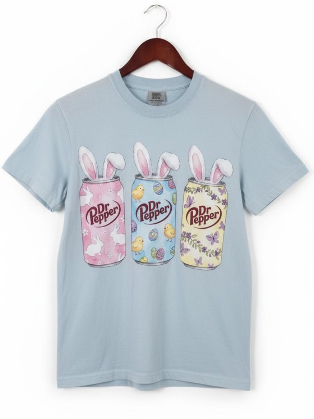 Comfort Colors Dr Pepper Easter Graphic Tee – Size S